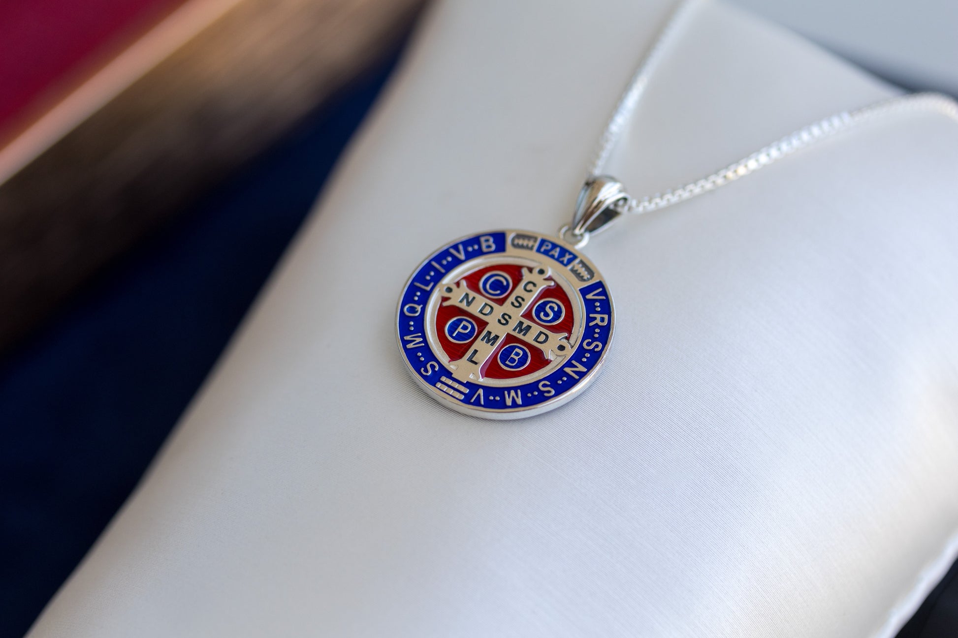 Saint Benedict Medal Pendant - Shield of Faith and Divine Protection, Handcrafted in Jerusalem
