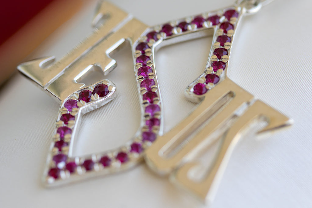 Jesus Star of David Ruby Pendant - Symbol of Salvation and Divine Love, Handcrafted in Jerusalem