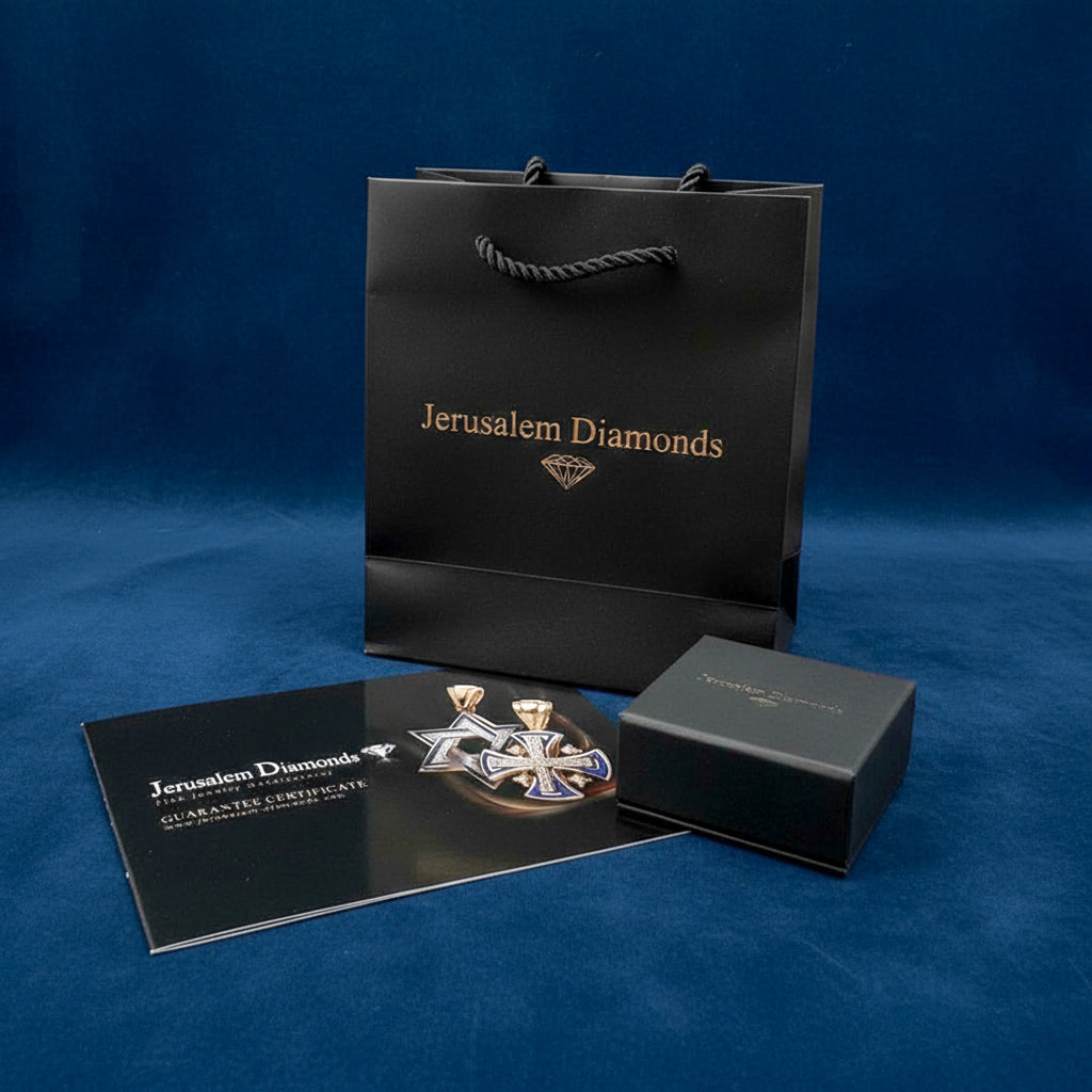 Star of David Gold Pendant – Symbol of Divine Protection, Light, and Heritage | Handcrafted in Jerusalem