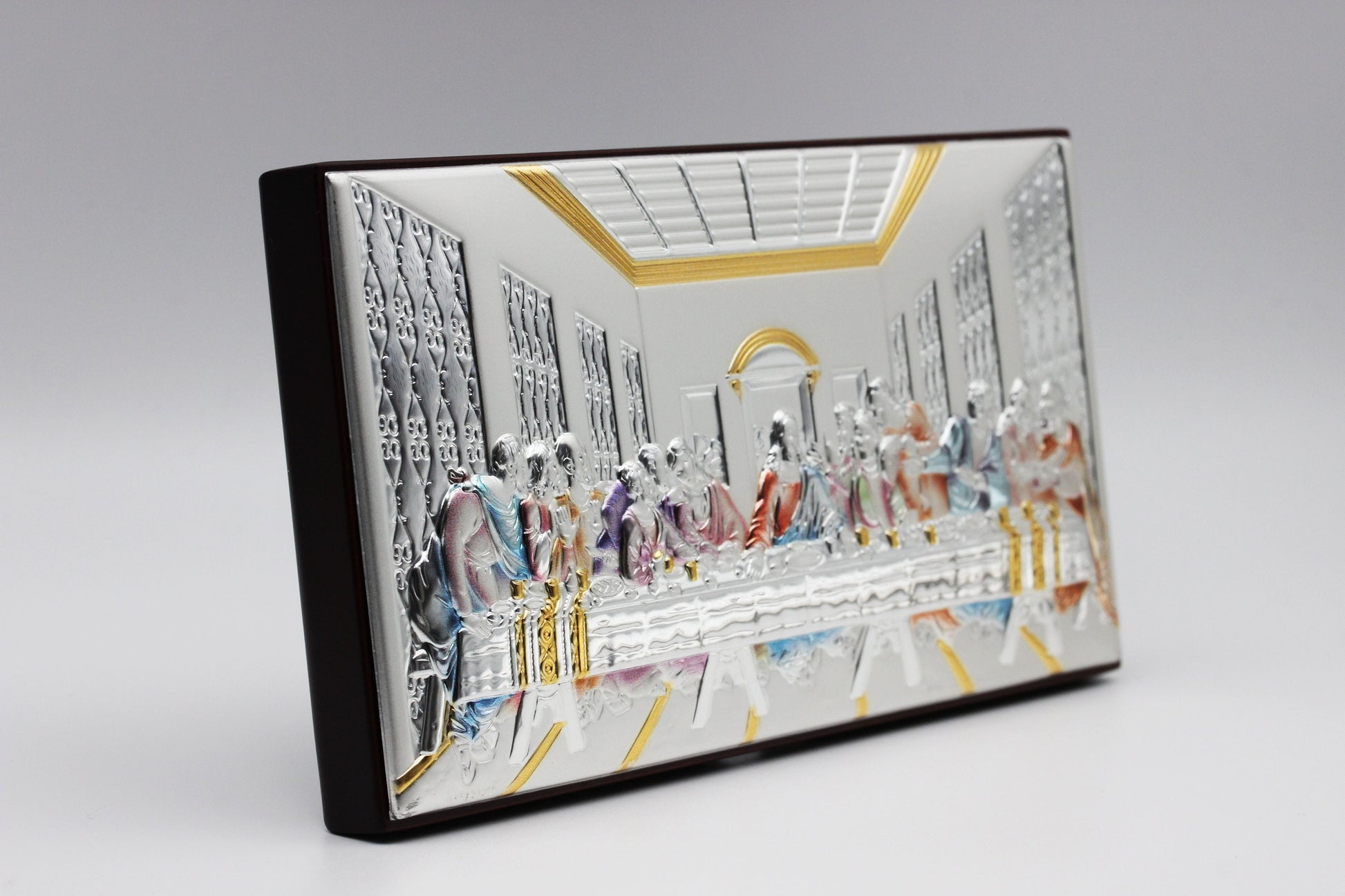 Handcrafted Last Supper Icon - Colorful Design