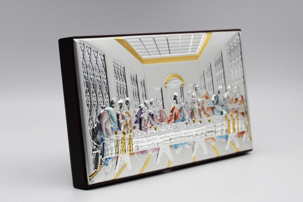 Handcrafted Last Supper Icon - Colorful Design