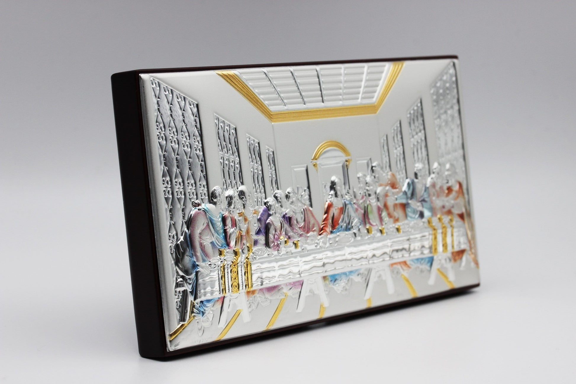 Handcrafted Last Supper Icon - Colorful Design