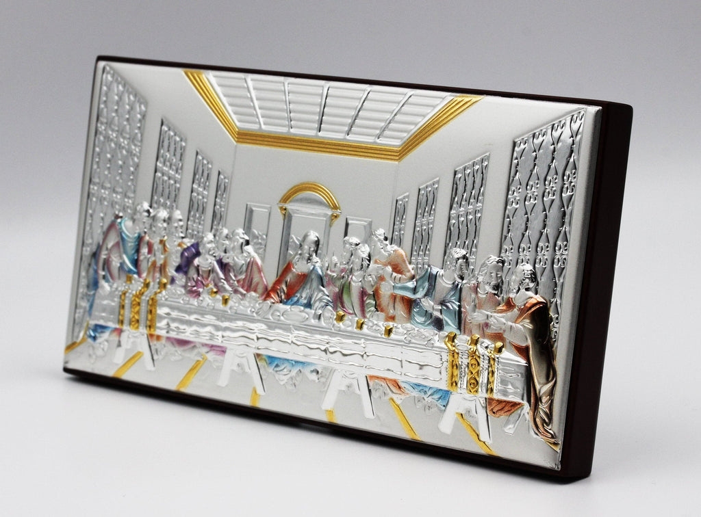Handcrafted Last Supper Icon - Colorful Design