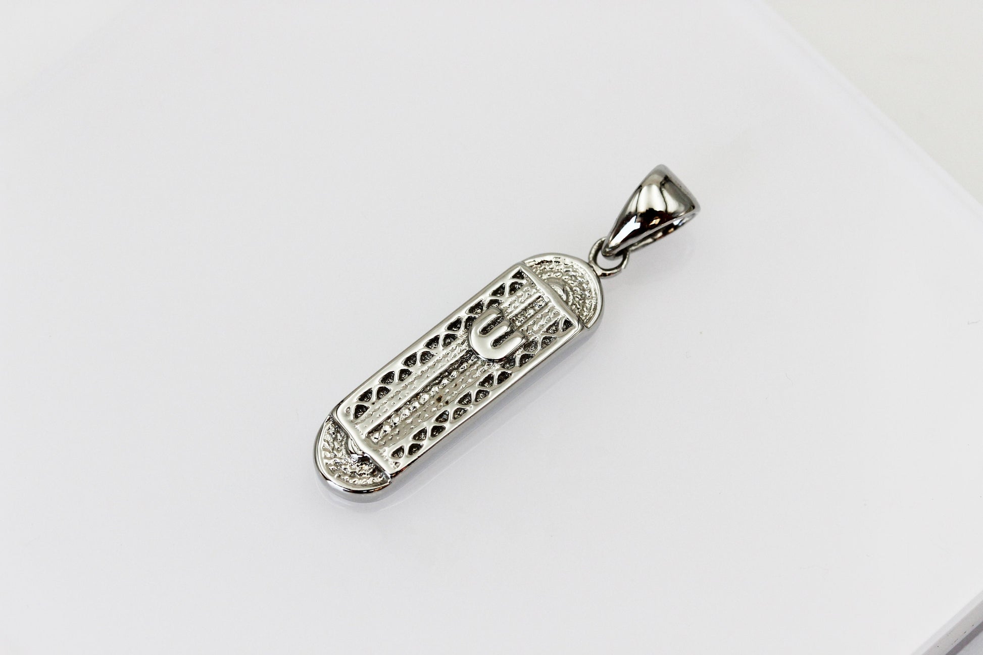 Elegant Silver 925 Mezuzah Pendant
