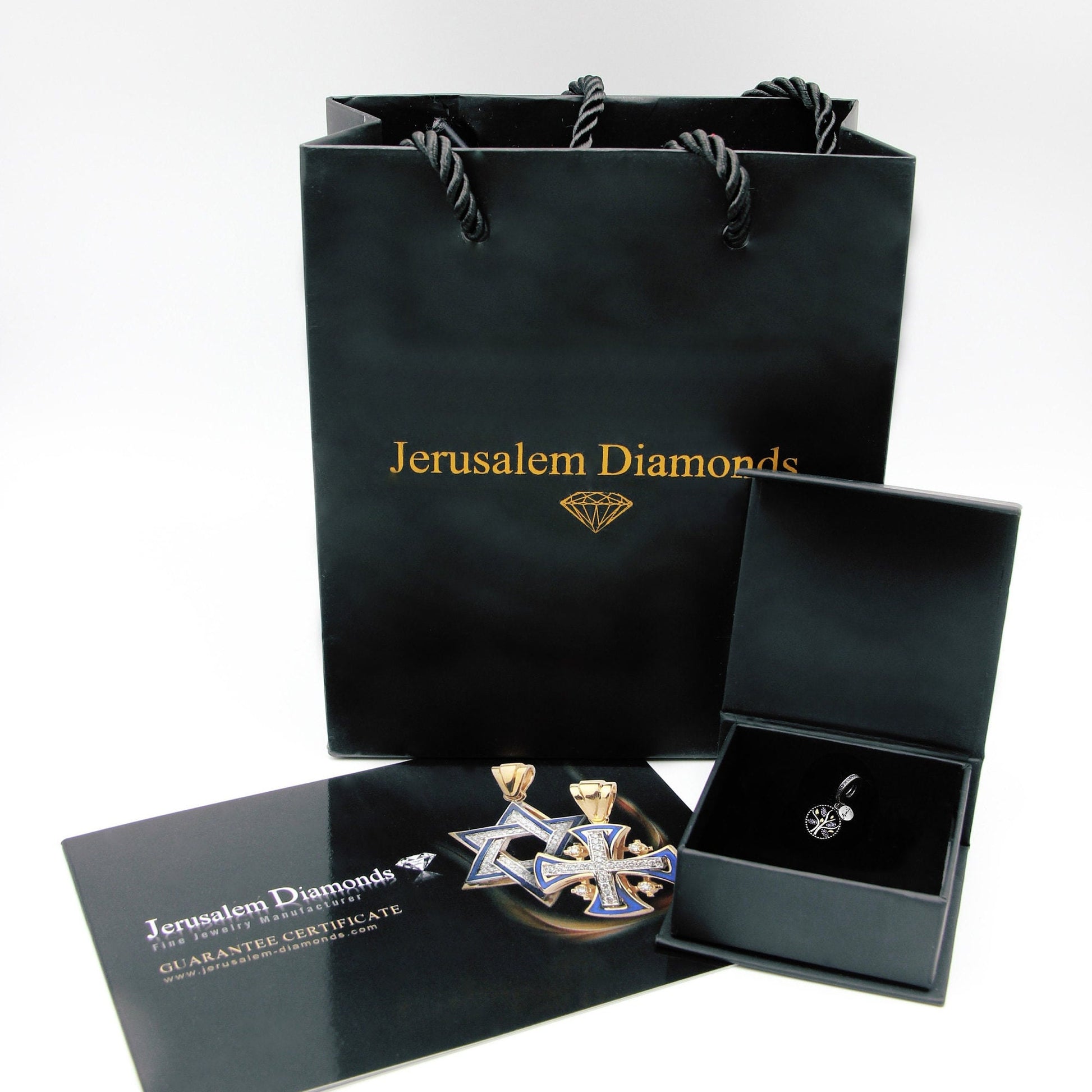 Tree of Life Pandora Charm in Silver 925 and Gold with Zirconia