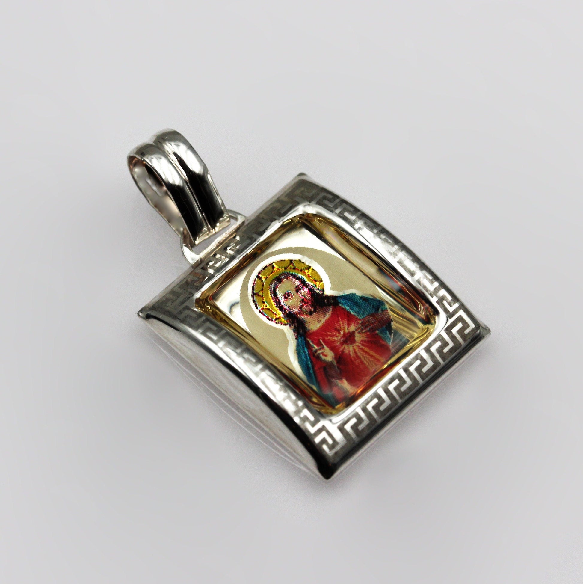Jesus Sacred Heart Pendant in 925 Silver
