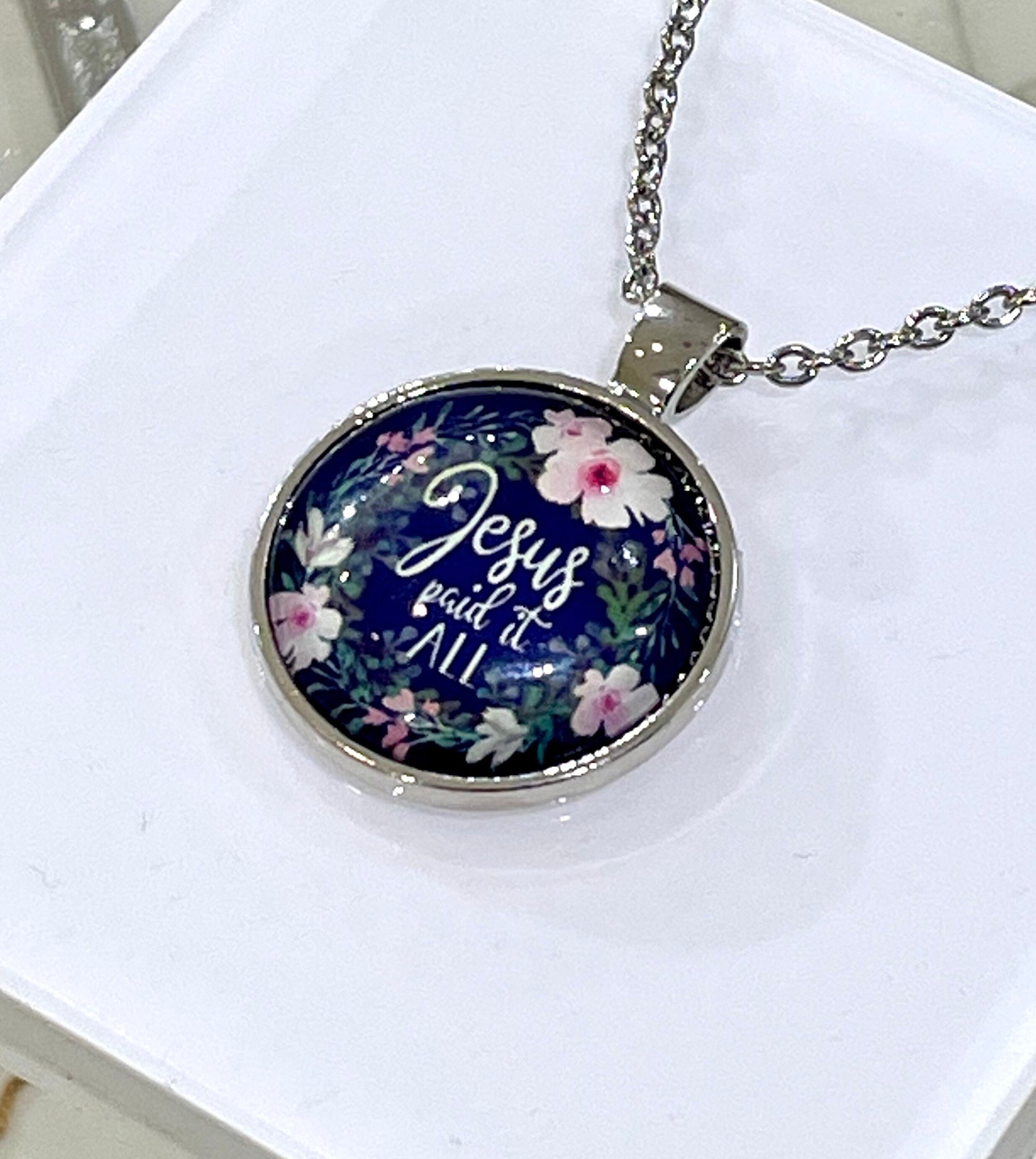 Jesus Paid it ALL Pendant with Chain