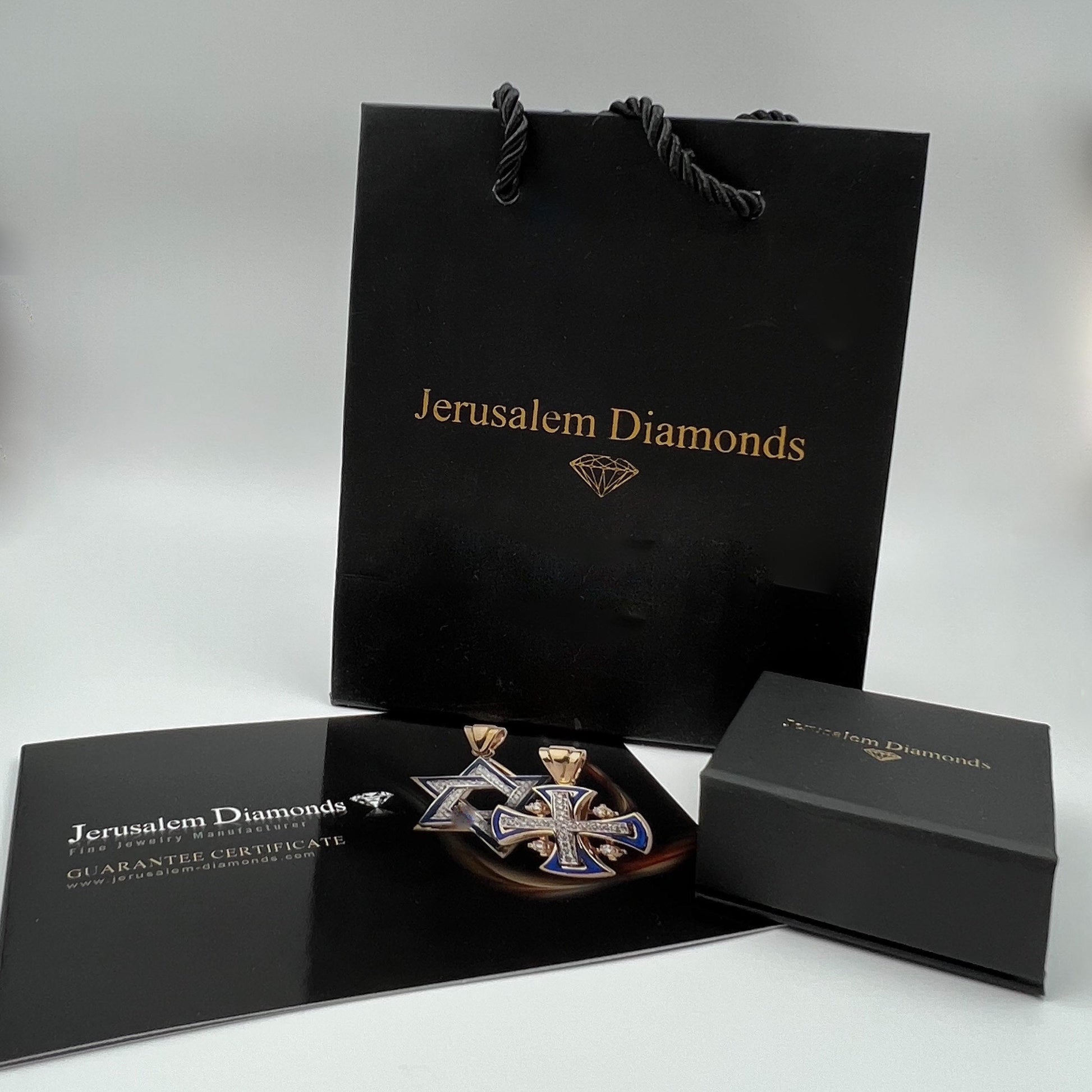 Elegant Star of Bethlehem Necklace in 925 Silver and Blue Enamel with Shimmering Zircons