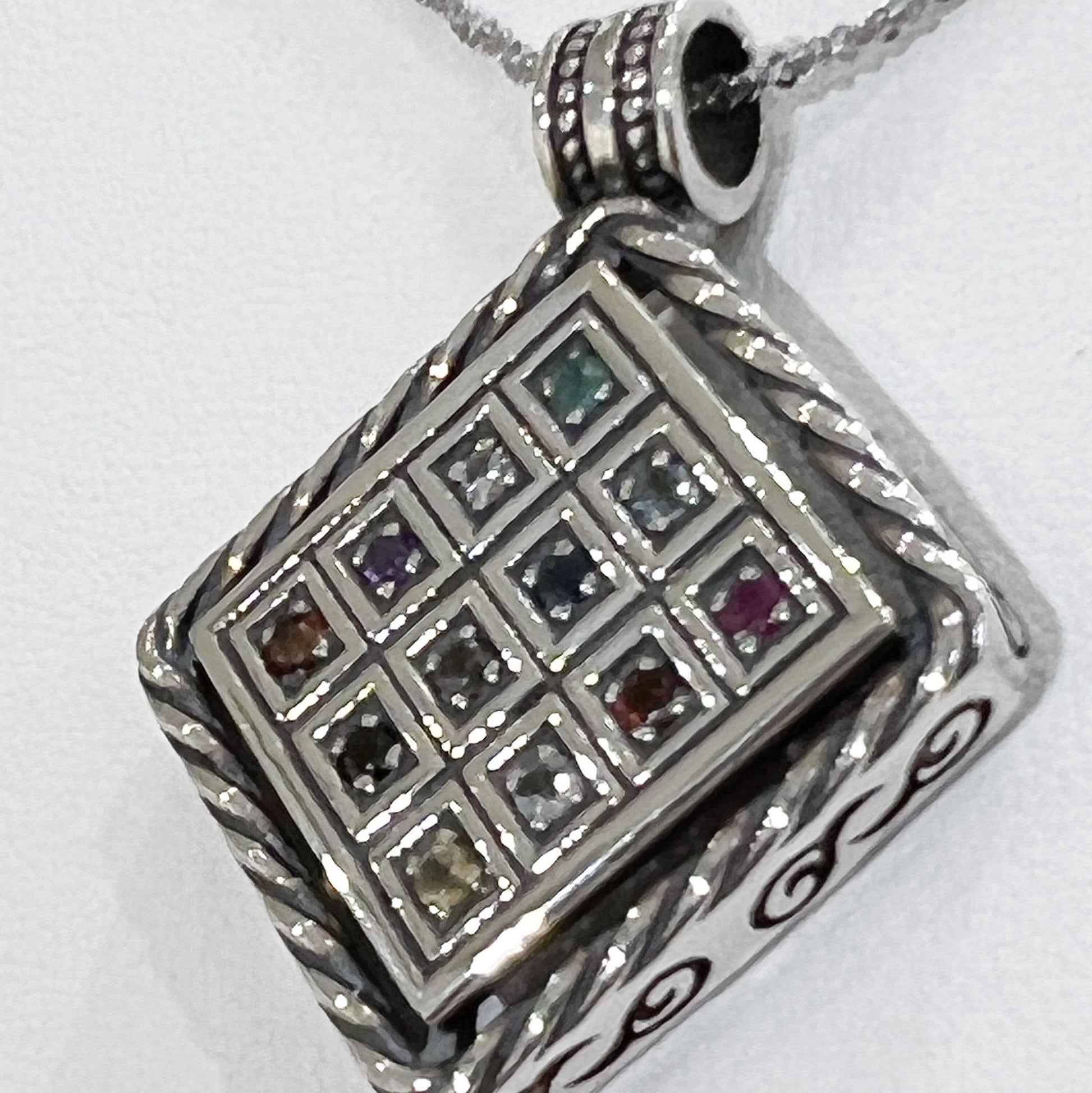 Sacred Hoshen Pendant with 12 Stones - Inspired by the High Priest’s Breastplate