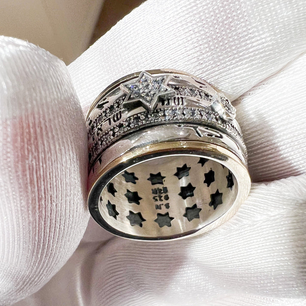 Handcrafted Blessing Ring with Sacred Symbols
