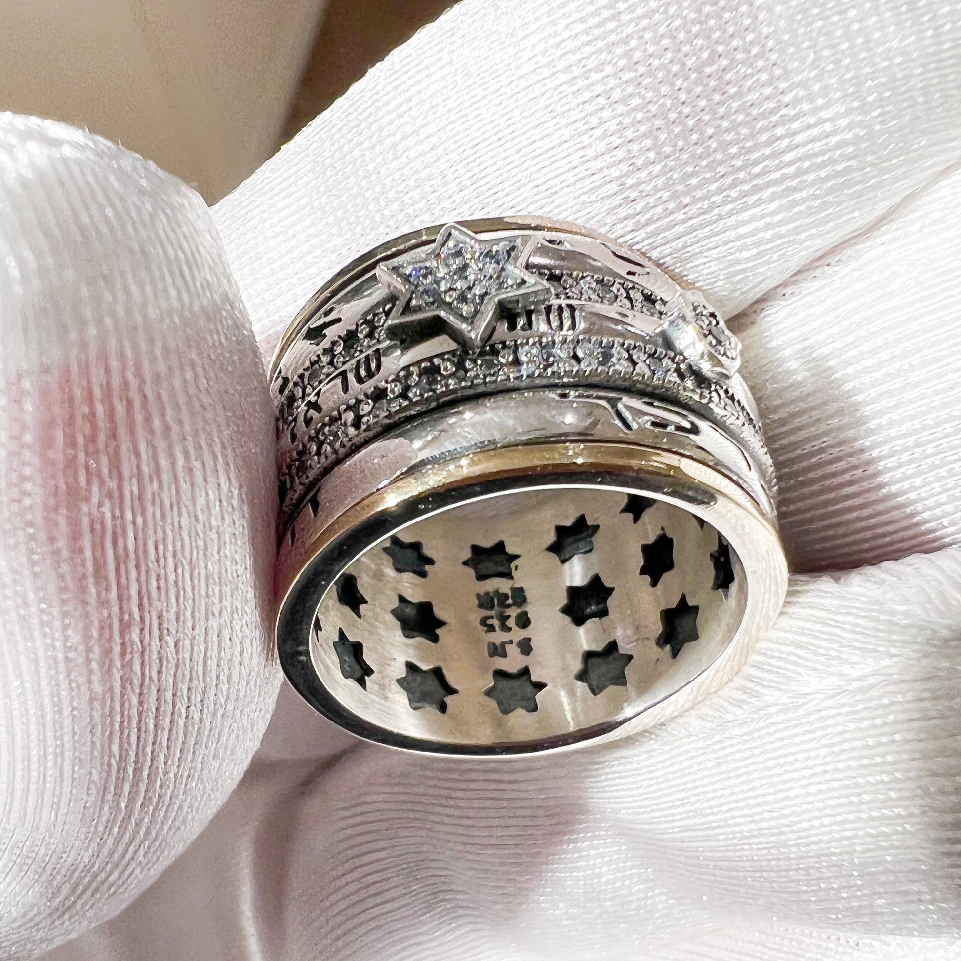 Handcrafted Blessing Ring with Sacred Symbols