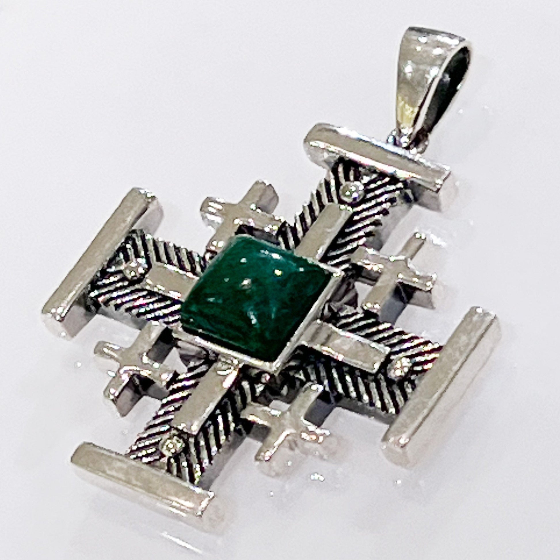 Elegant King Solomon Jerusalem Cross Pendant