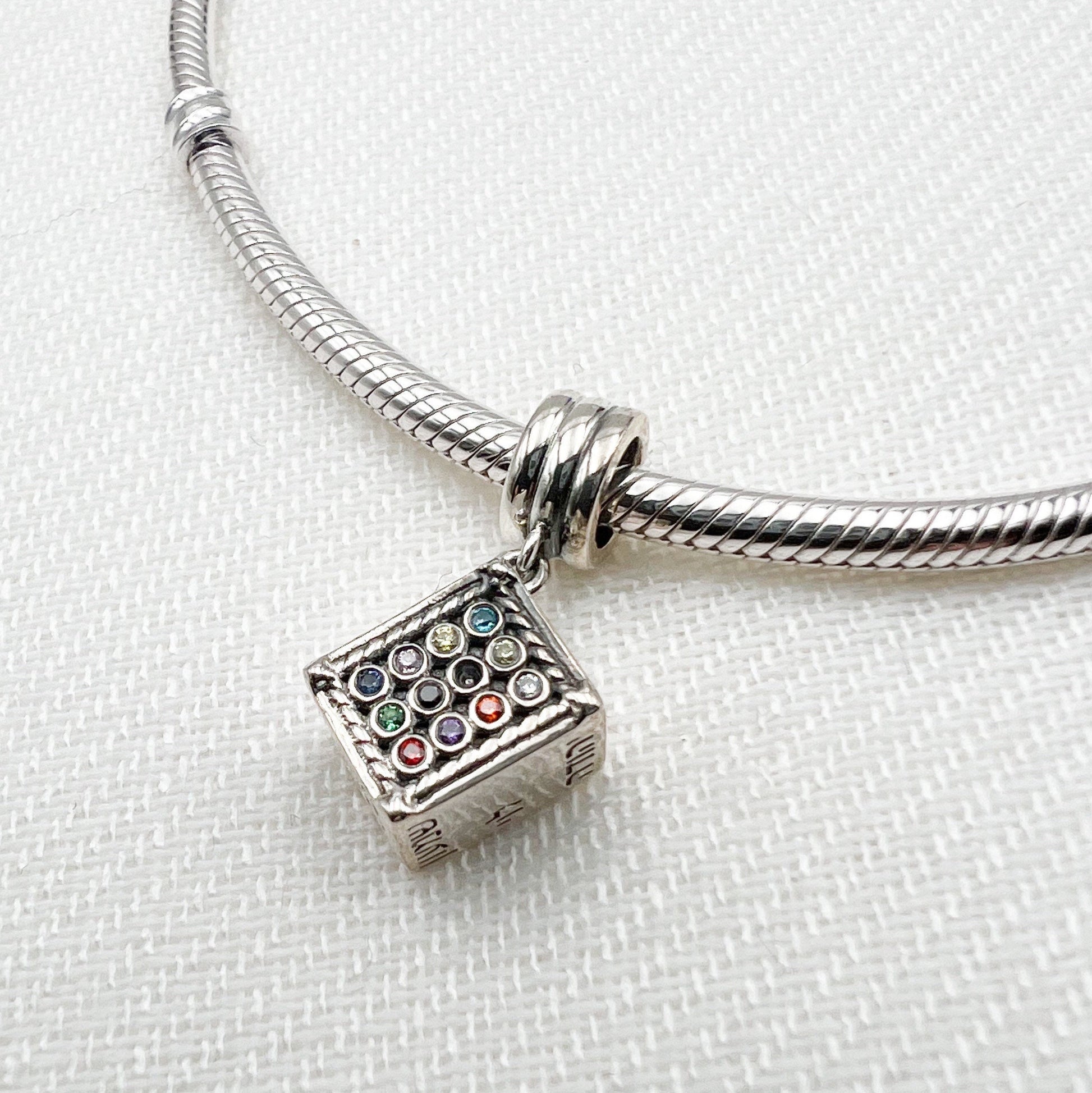 Twelve Tribes Hoshen Charm in Sterling Silver Perfect for Pandora Bracelets
