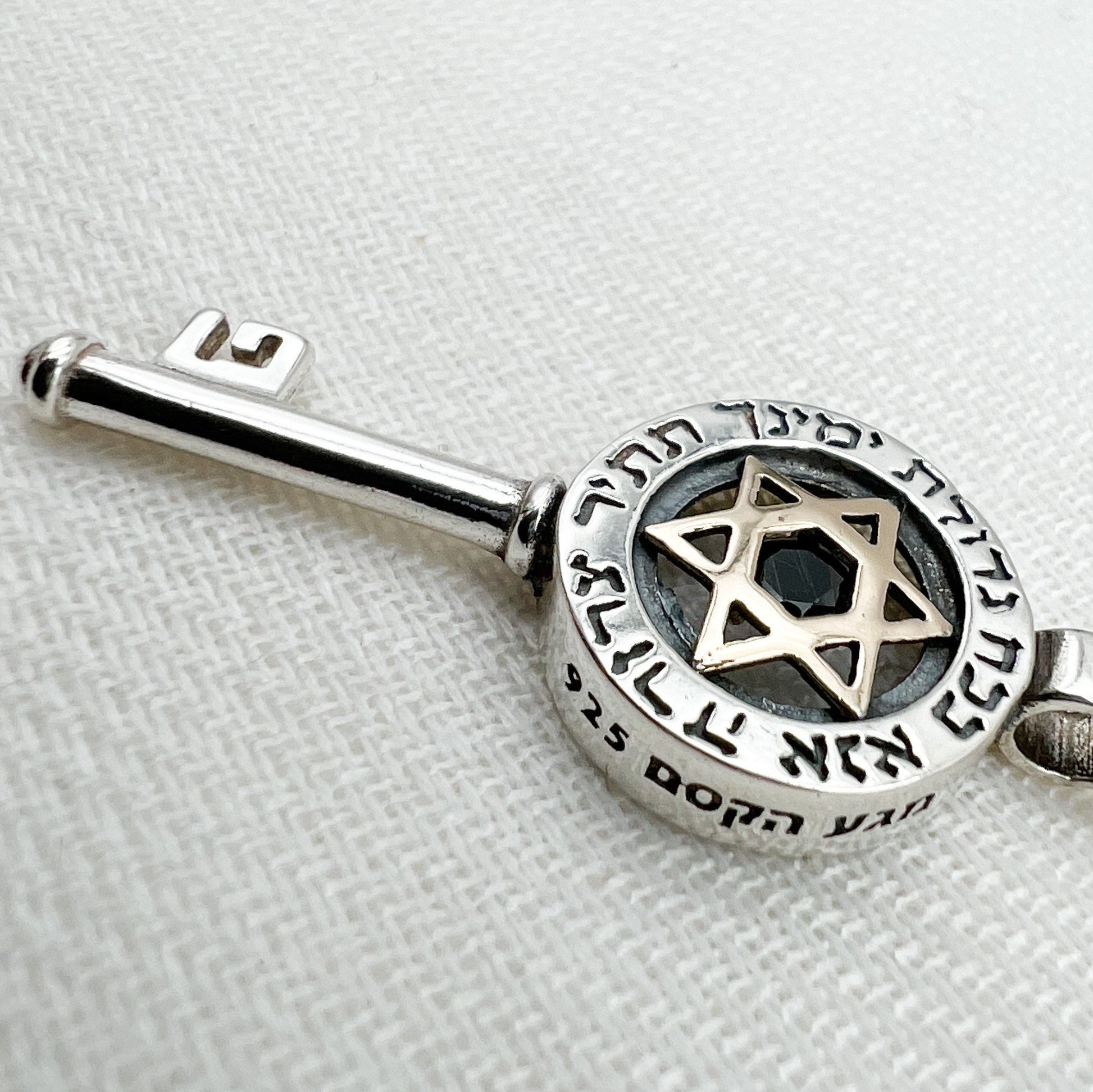 With the strength of Your right hand’s greatness, untie the bundled sins Pendant - Silver 925, Gold & Onyx
