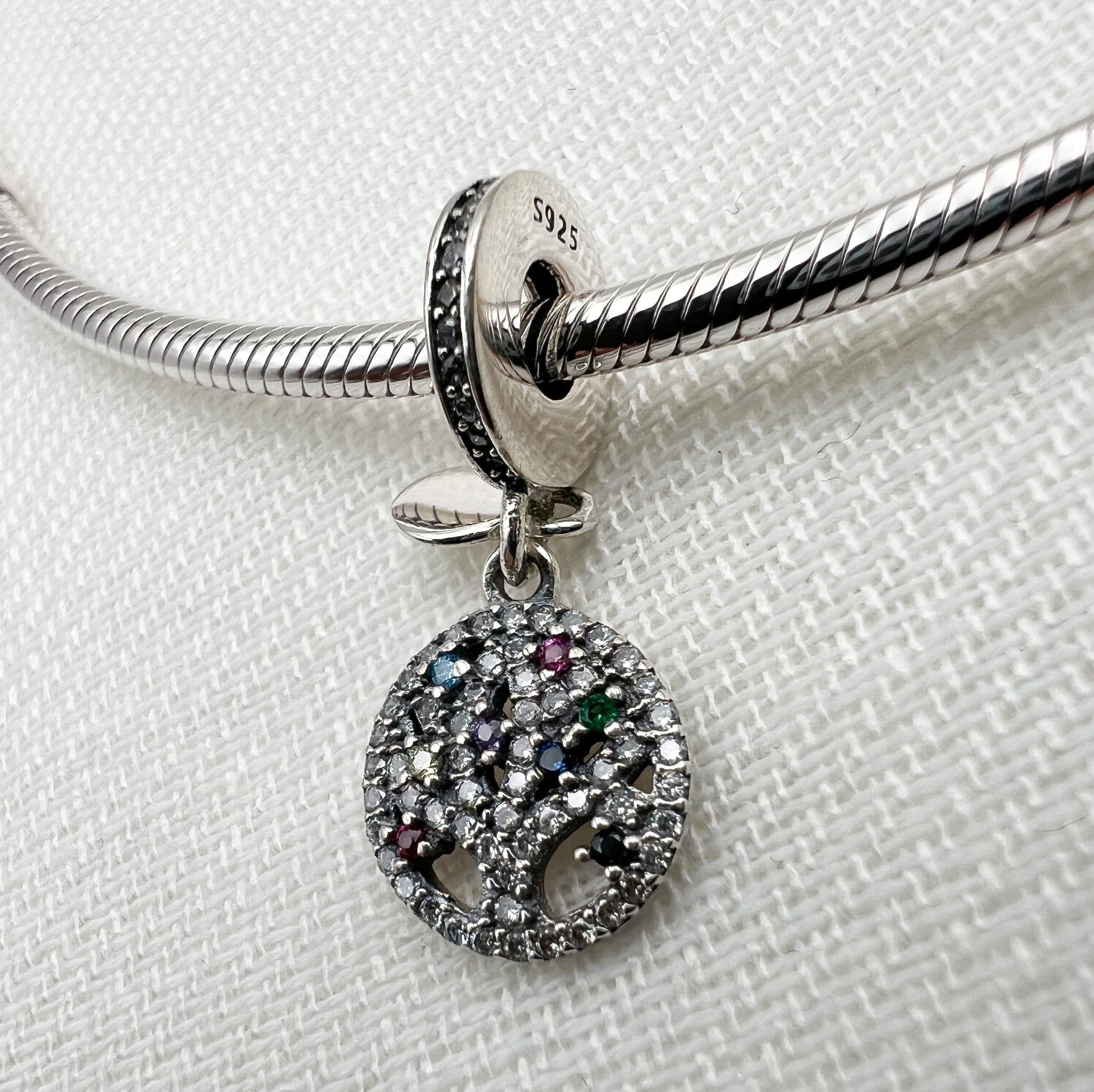 Tree of Life Pandora Charm in Silver 925 with Zirconia
