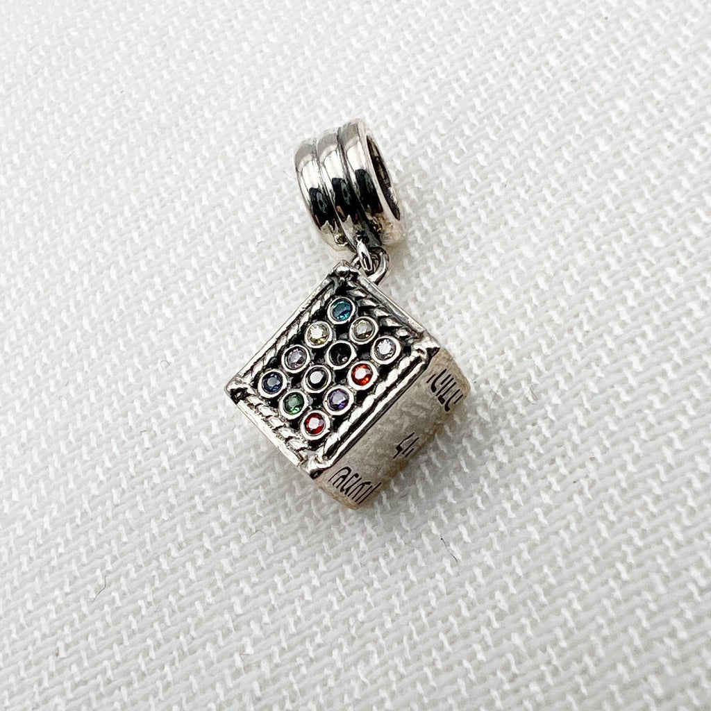 Twelve Tribes Hoshen Charm in Sterling Silver Perfect for Pandora Bracelets