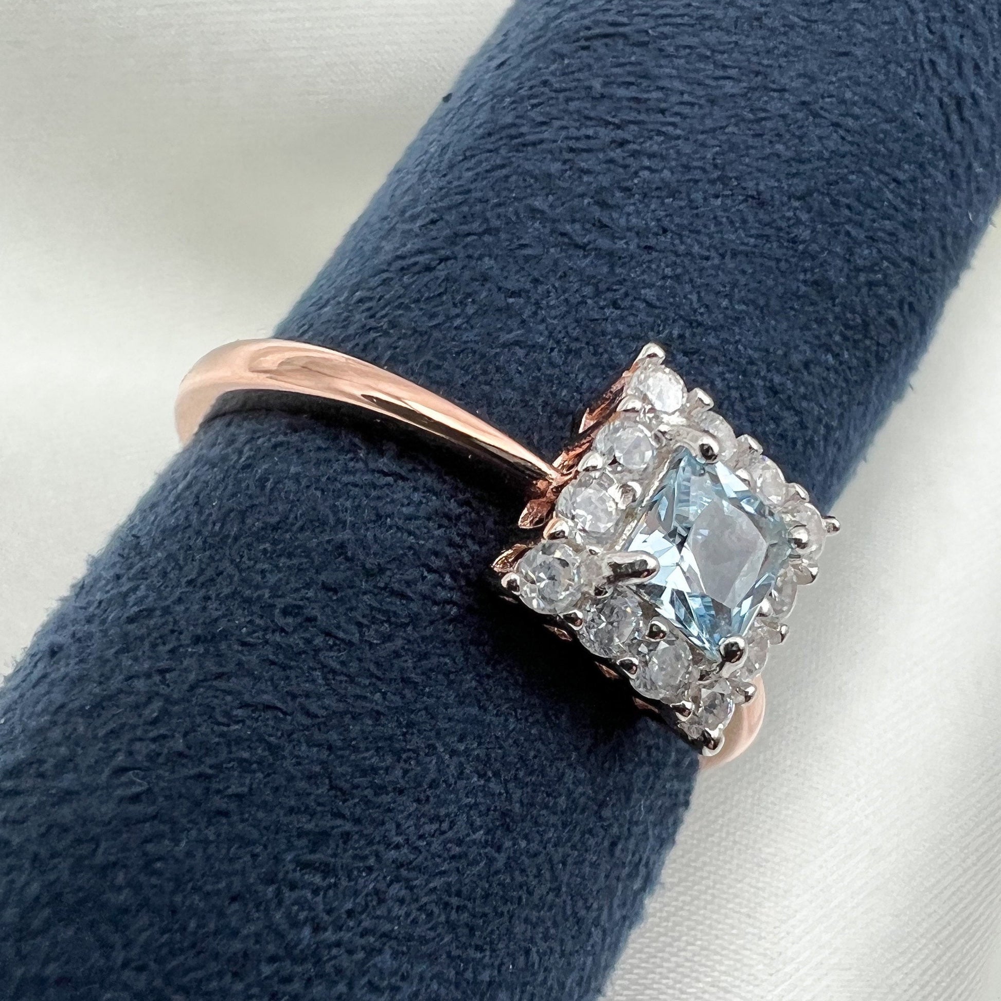Stunning Sky Blue Topaz Ring in Silver 925 for a Touch of Serenity