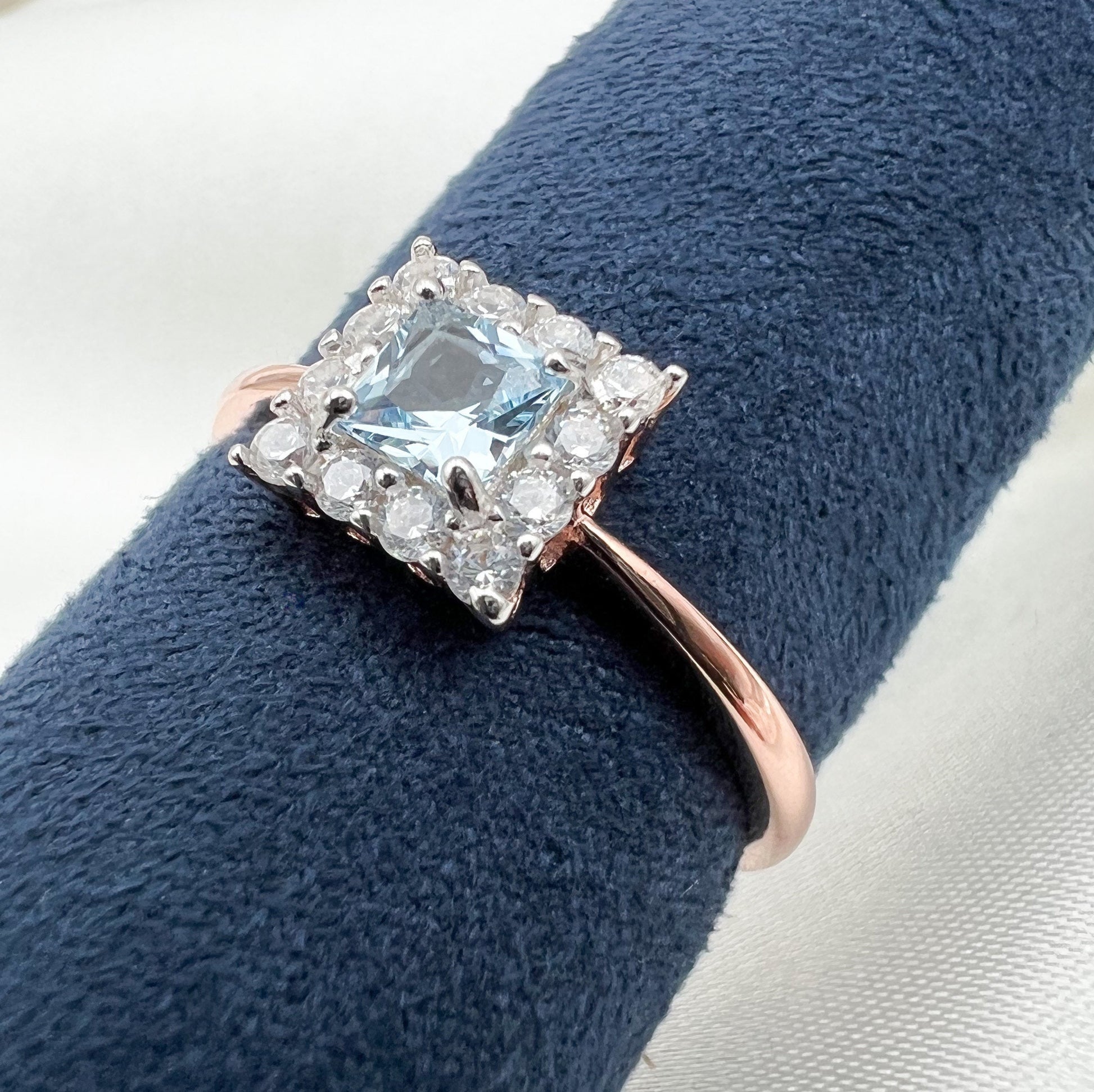 Stunning Sky Blue Topaz Ring in Silver 925 for a Touch of Serenity
