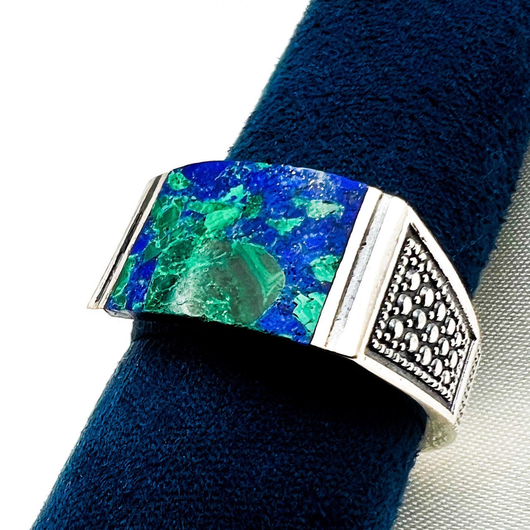King Solomon Eilat Stone Men's Ring