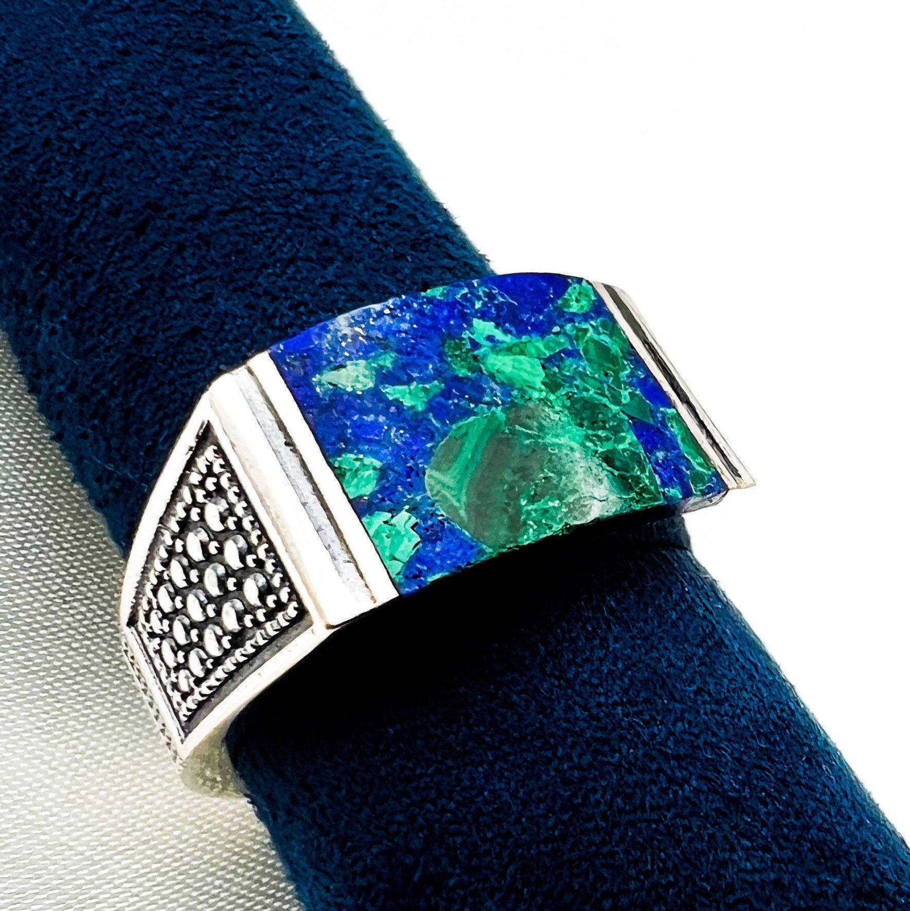 King Solomon Eilat Stone Men's Ring