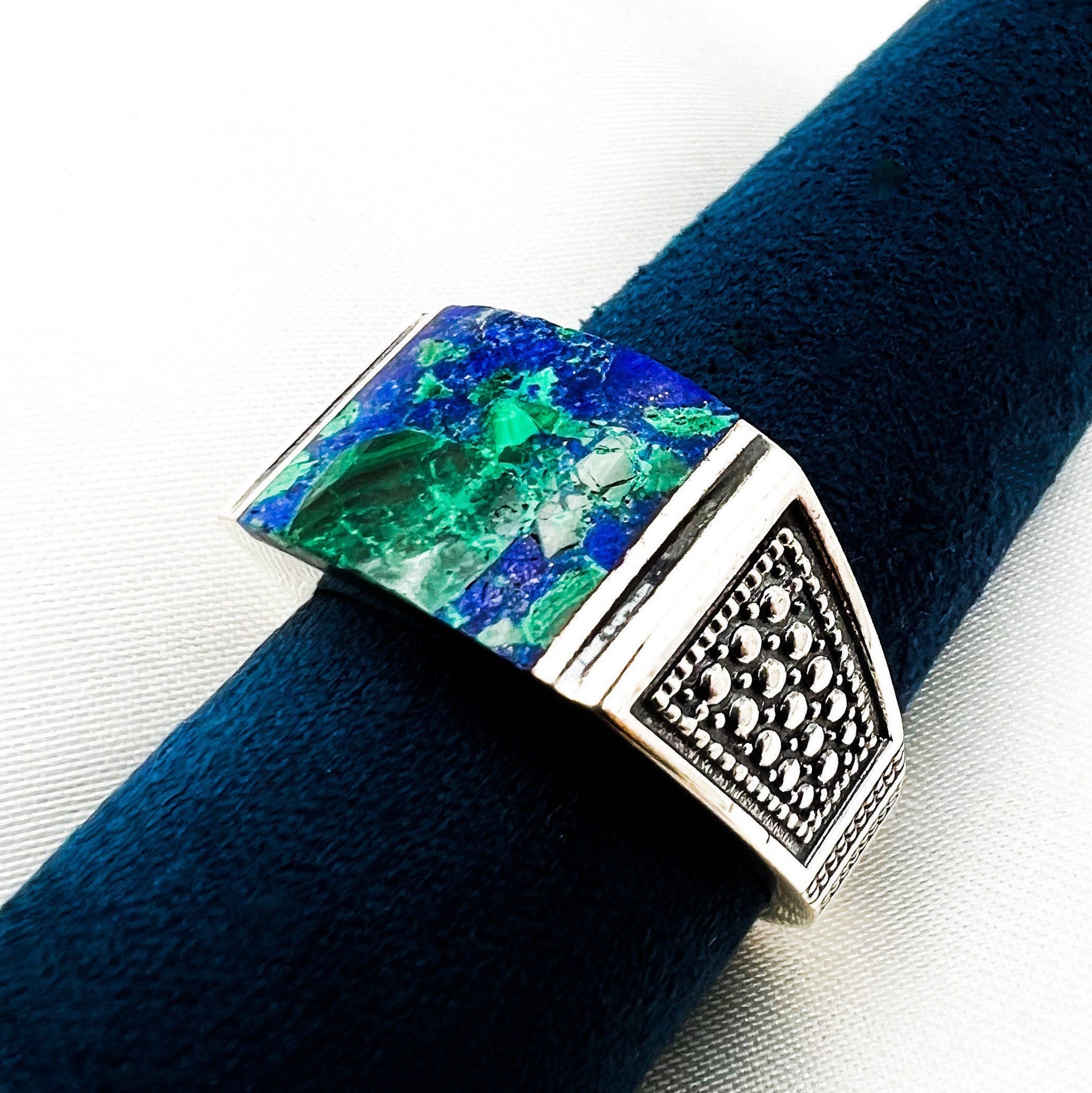 King Solomon Eilat Stone Men's Ring