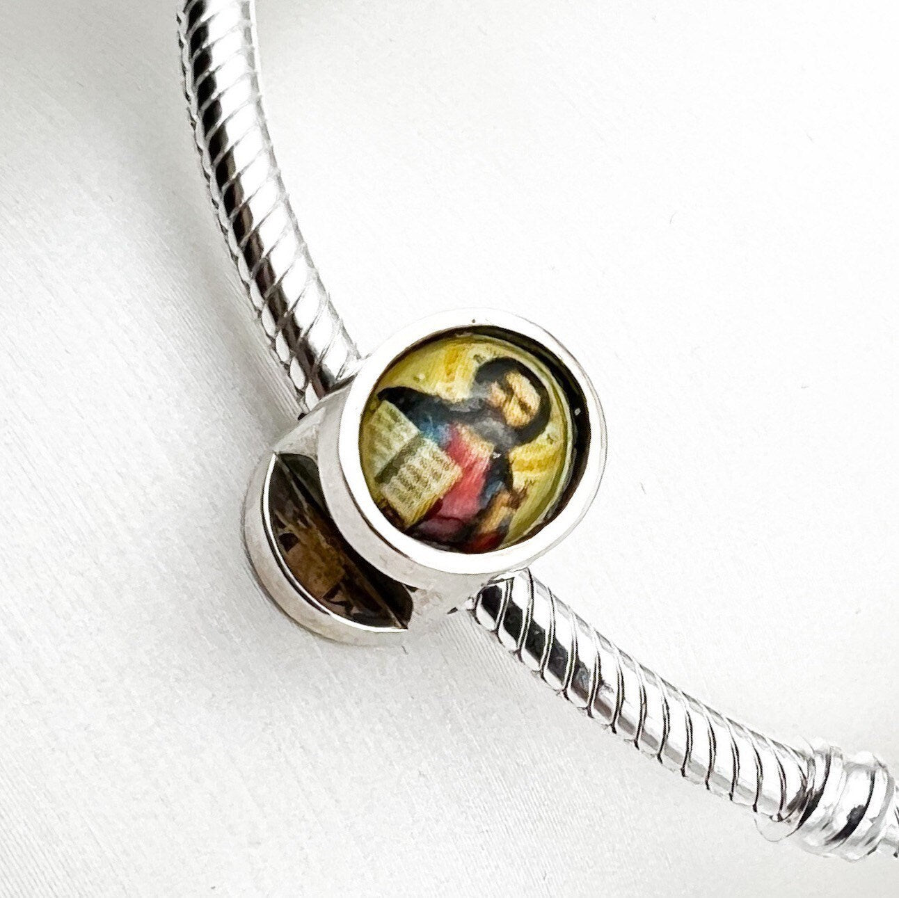 John the Baptist Baptizing Jesus Charm in Silver 925 for Pandora Bracelets