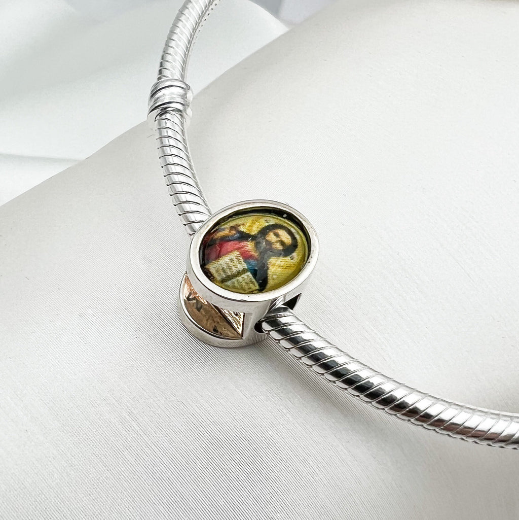 John the Baptist Baptizing Jesus Charm in Silver 925 for Pandora Bracelets