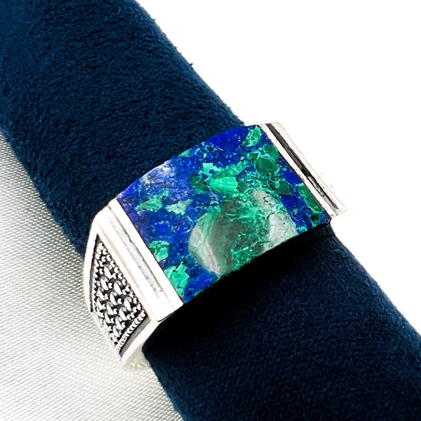 King Solomon Eilat Stone Men's Ring