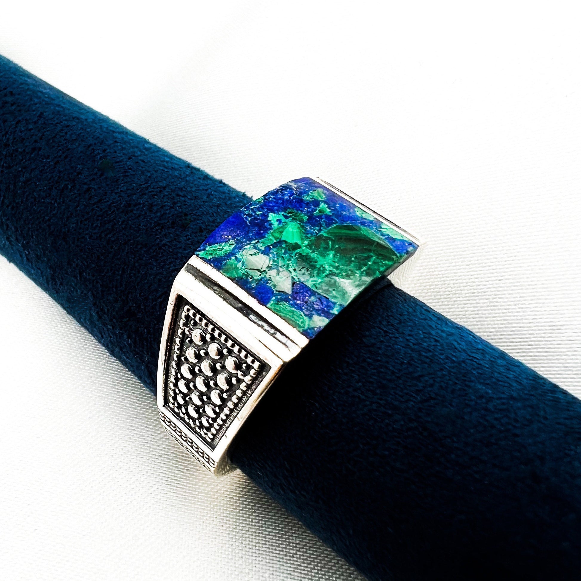 King Solomon Eilat Stone Men's Ring