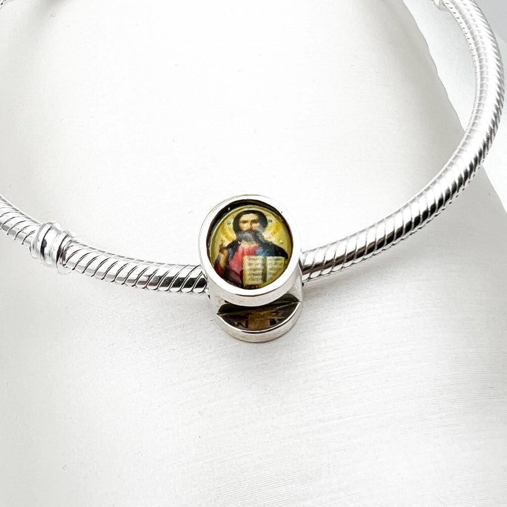 John the Baptist Baptizing Jesus Charm in Silver 925 for Pandora Bracelets
