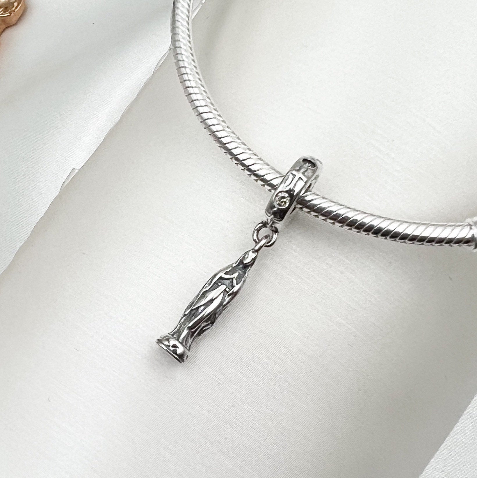 Santa Maria Zircon Charm in 925 Silver – Fits Pandora Bracelets