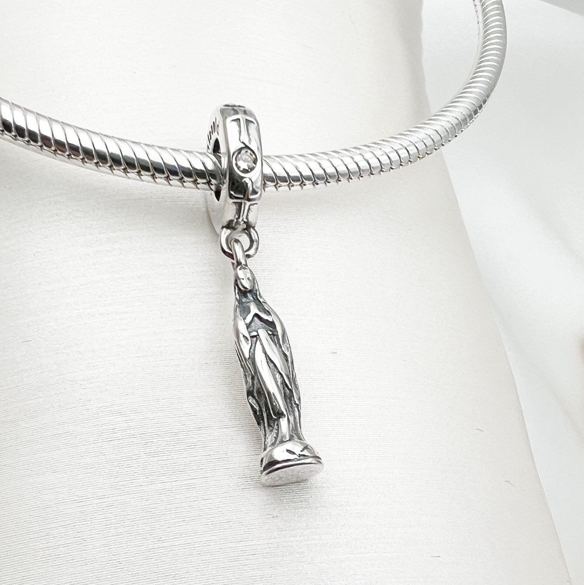 Santa Maria Zircon Charm in 925 Silver – Fits Pandora Bracelets
