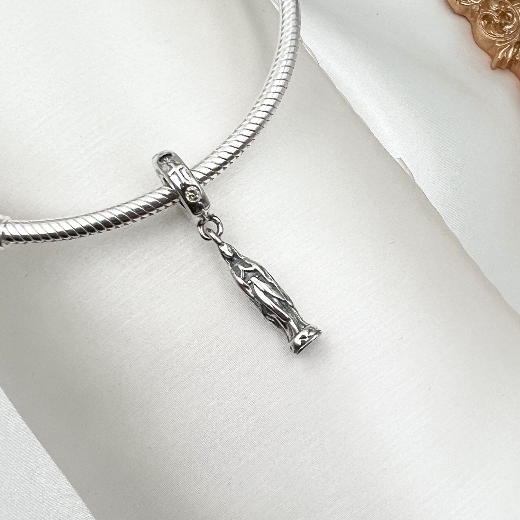 Santa Maria Zircon Charm in 925 Silver – Fits Pandora Bracelets