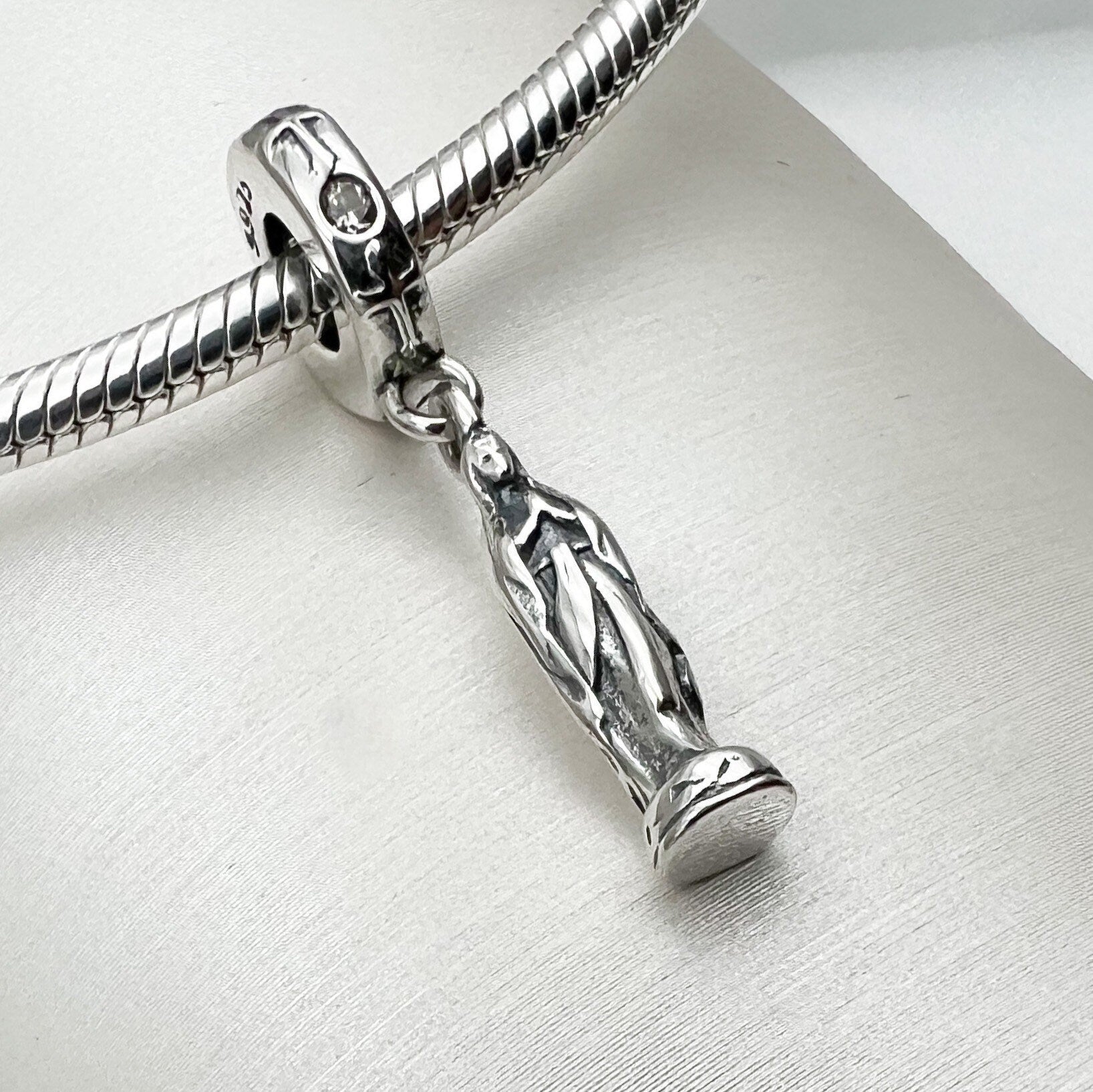 Santa Maria Zircon Charm in 925 Silver – Fits Pandora Bracelets