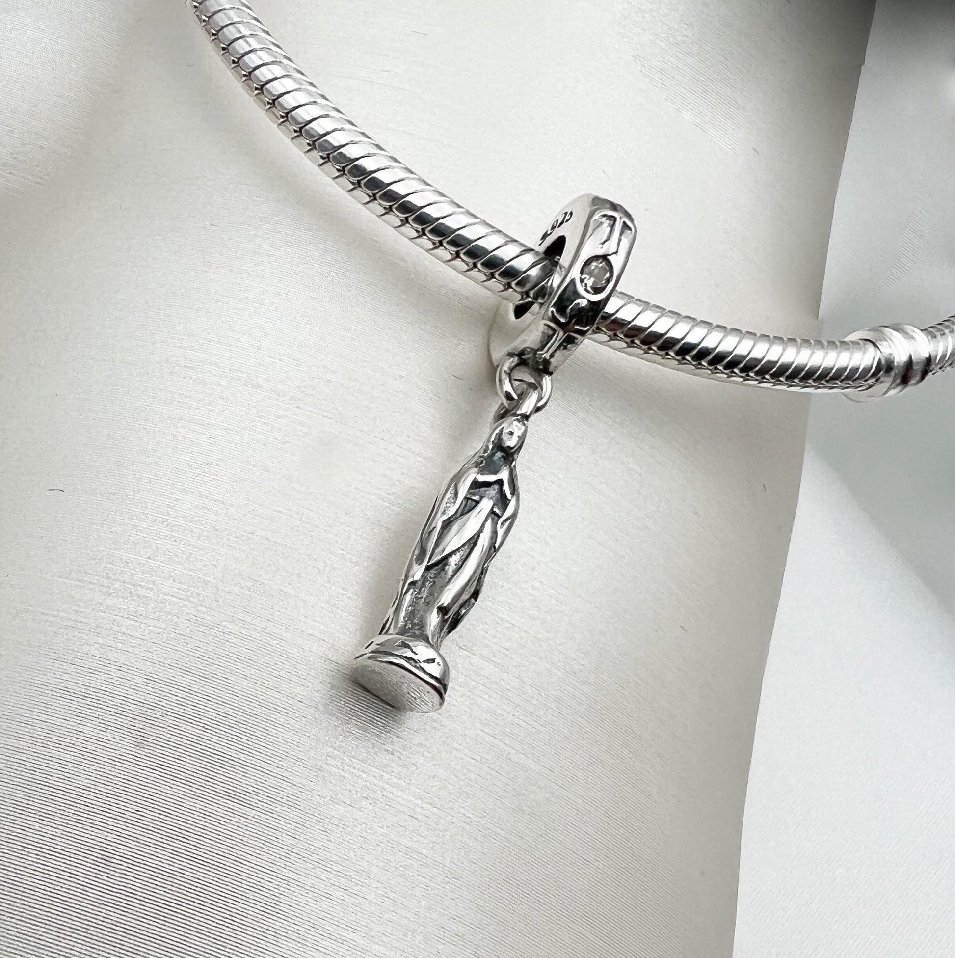 Santa Maria Zircon Charm in 925 Silver – Fits Pandora Bracelets