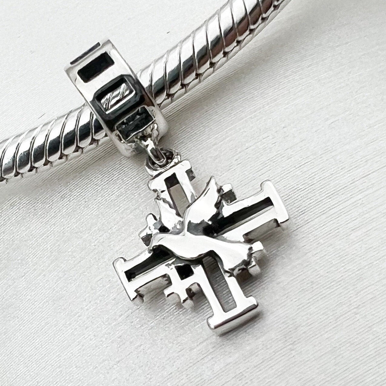 Holy Spirit Jerusalem Cross Charm for Pandora Bracelet