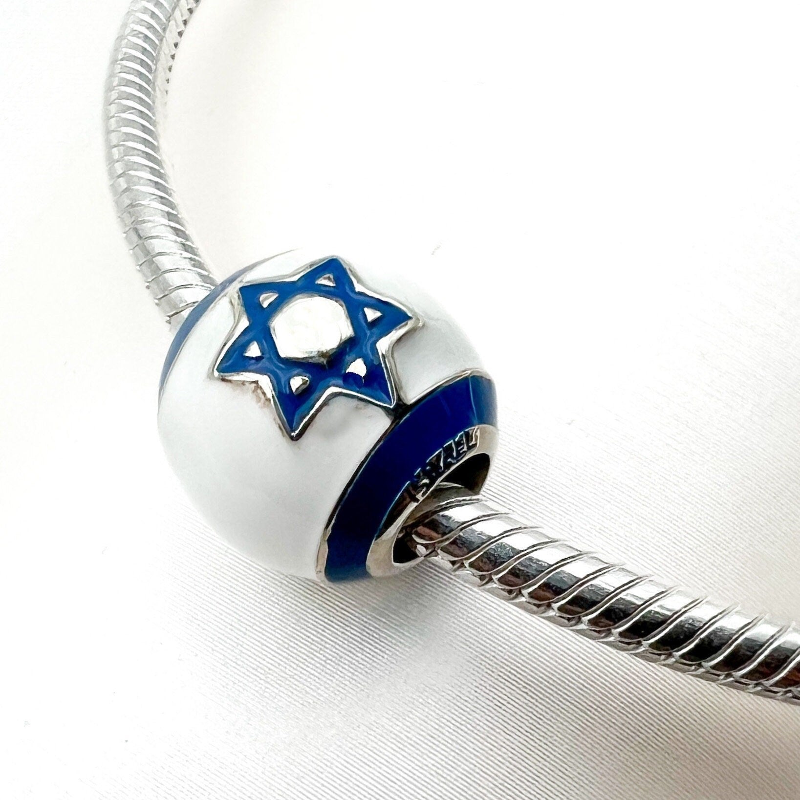 Patriotic Israel Charm for Pandora Bracelets