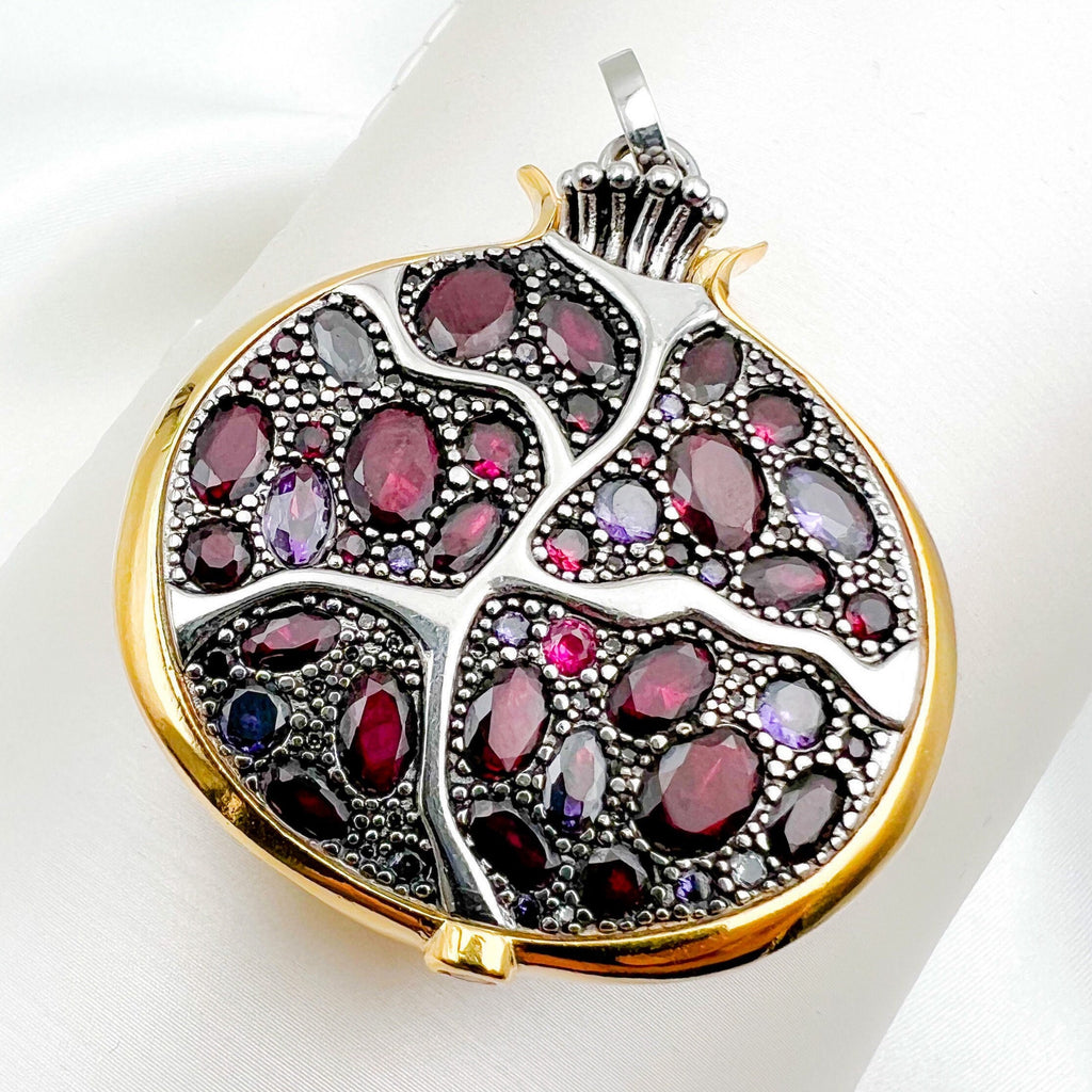 Pomegranate Pendant Symbolizing Abundance and Grace