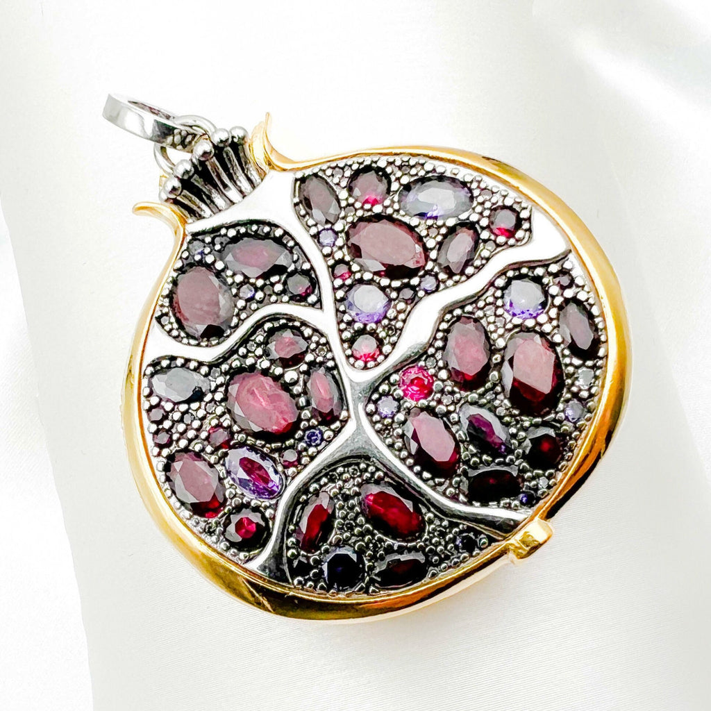 Pomegranate Pendant Symbolizing Abundance and Grace