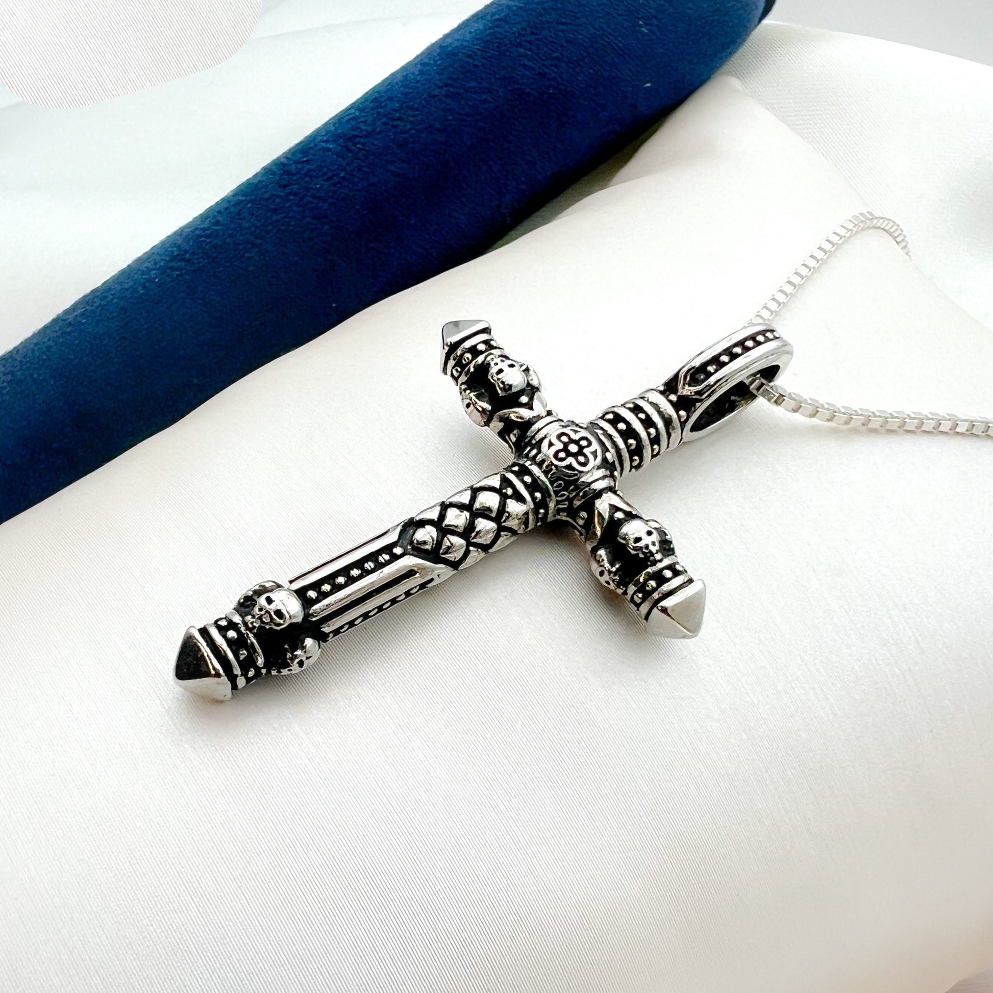 Timeless Cross Pendant with Matching Necklace