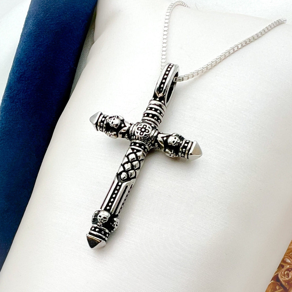 Timeless Cross Pendant with Matching Necklace