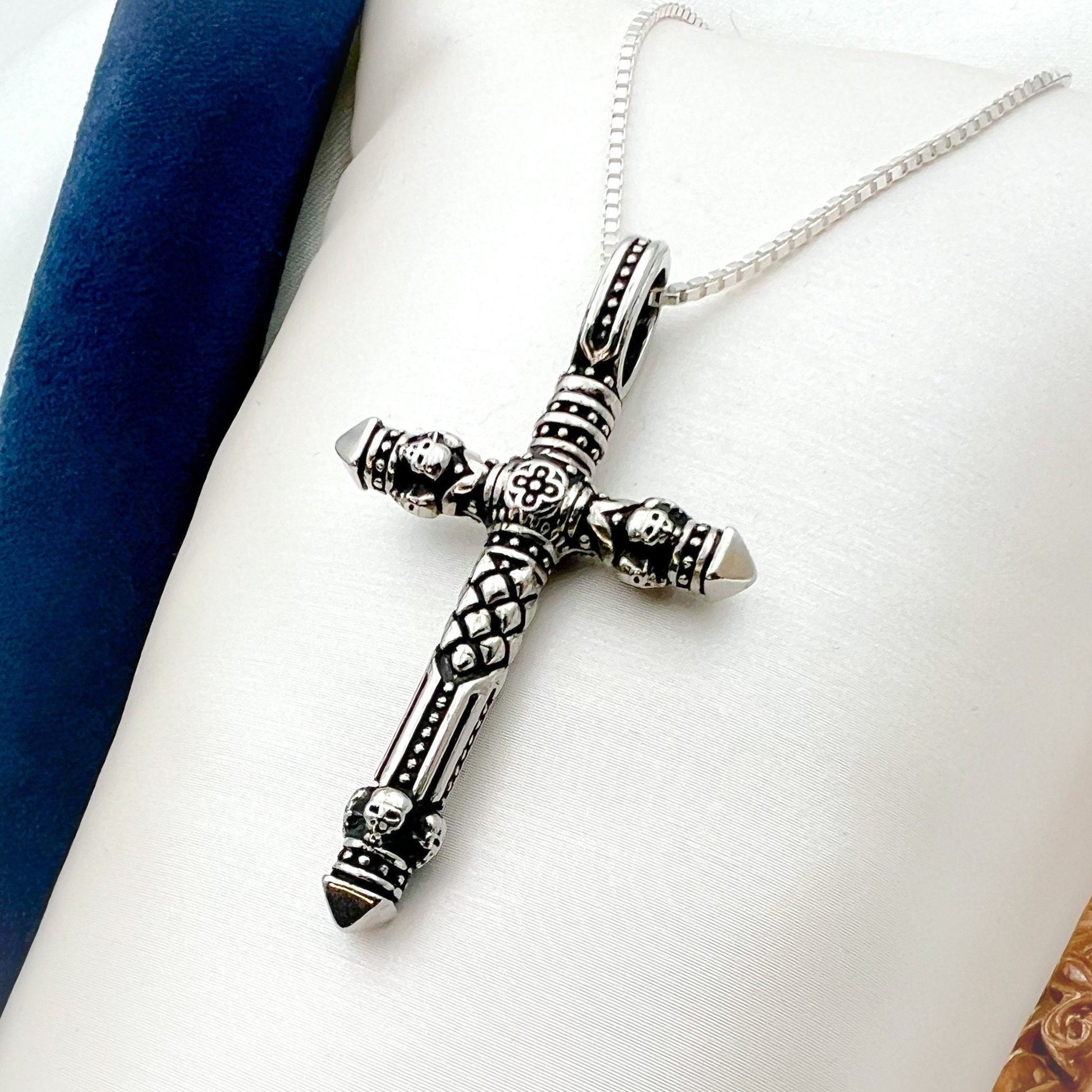 Timeless Cross Pendant with Matching Necklace