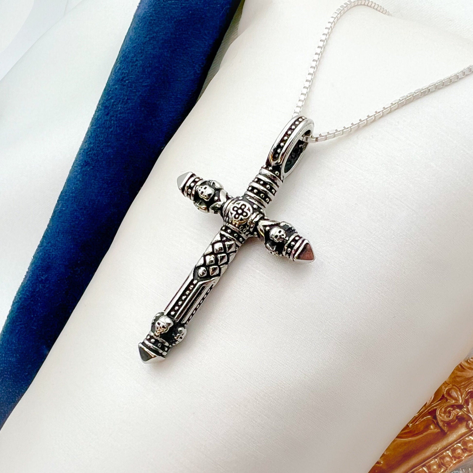 Timeless Cross Pendant with Matching Necklace