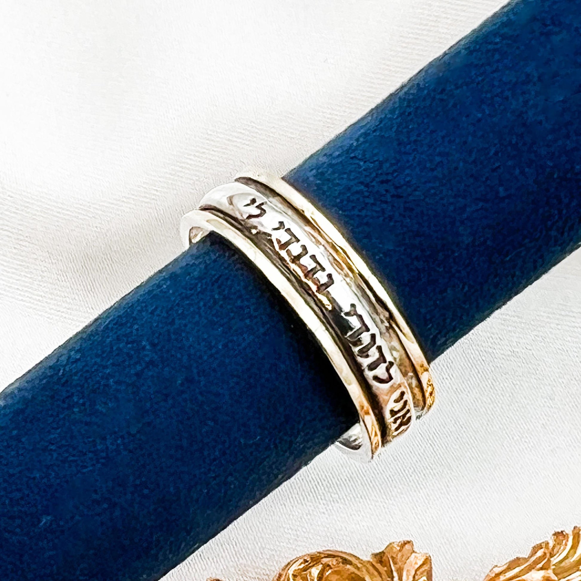 Timeless ‘I Am My Beloved’s’ Ring by King Solomon in Silver and 14k Gold
